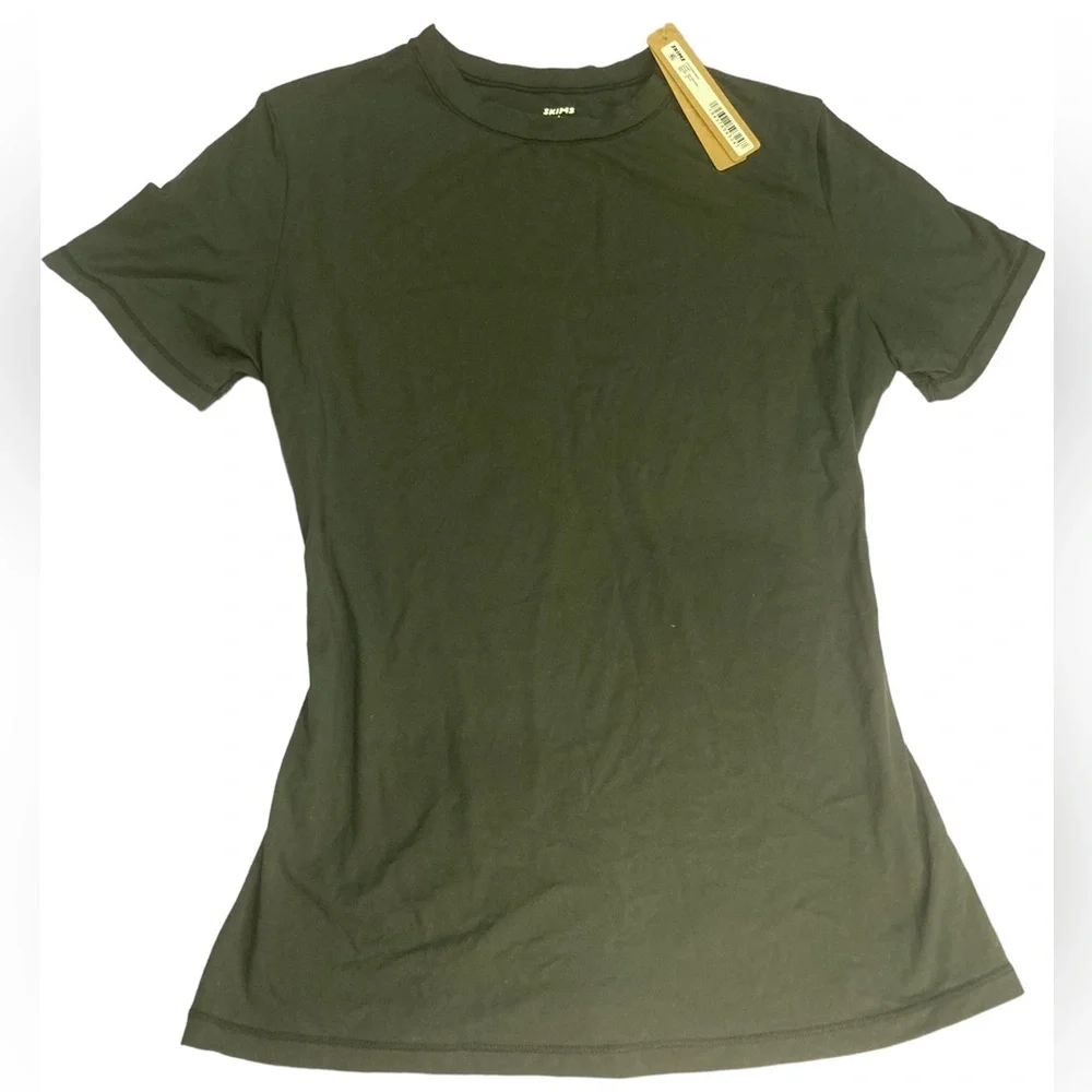 SKIMS NWT ONYX BLACK Fits Everyone T-Shirt SZ 2X - Picture 3 of 6